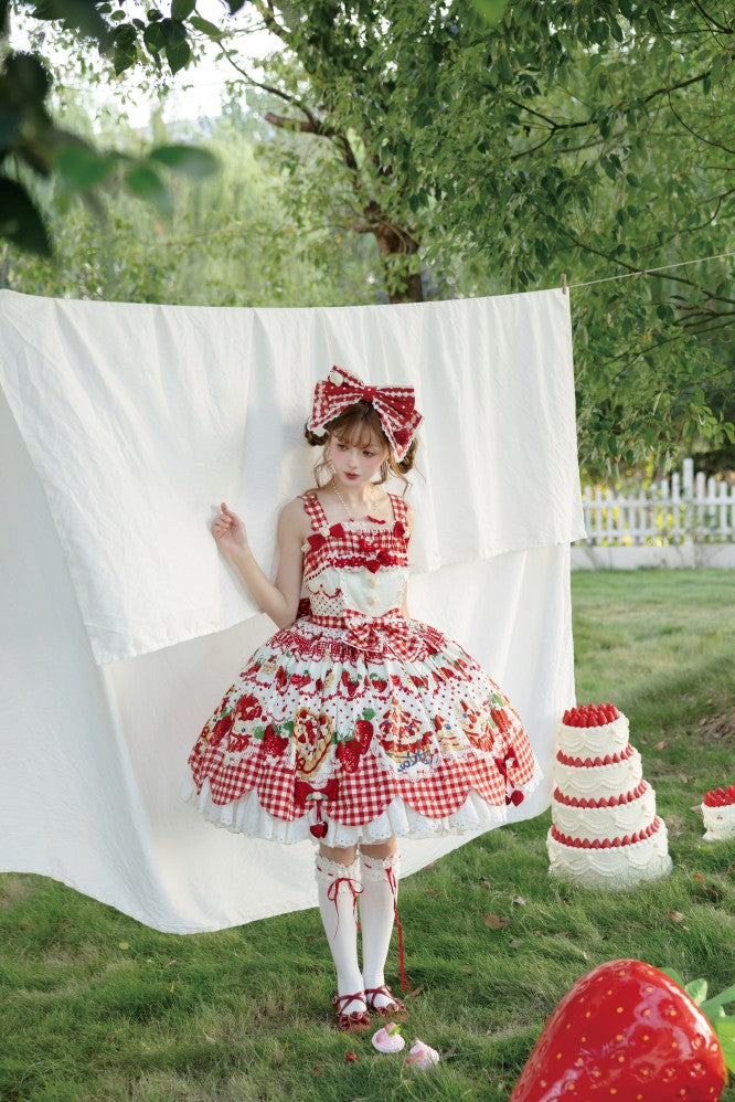 Strawberry Cake Jumper skirt