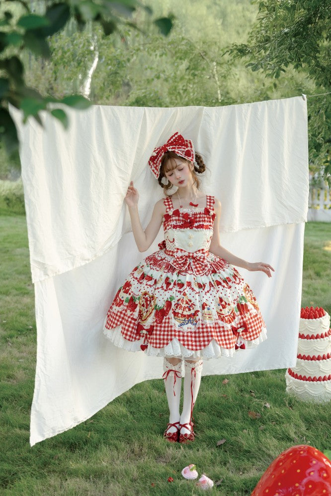 Strawberry Cake Jumper skirt