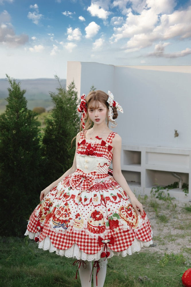 Strawberry Cake Jumper skirt