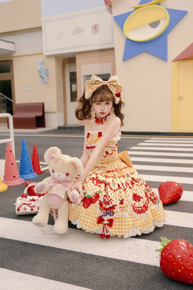 Strawberry Cake Jumper skirt