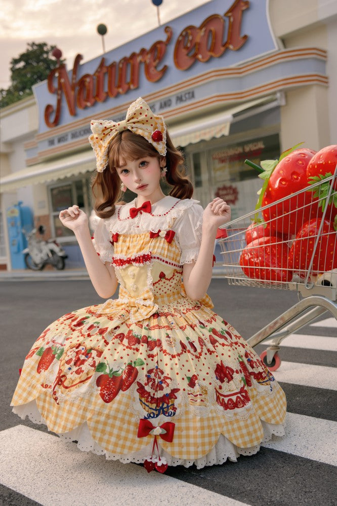 Strawberry Cake Jumper skirt
