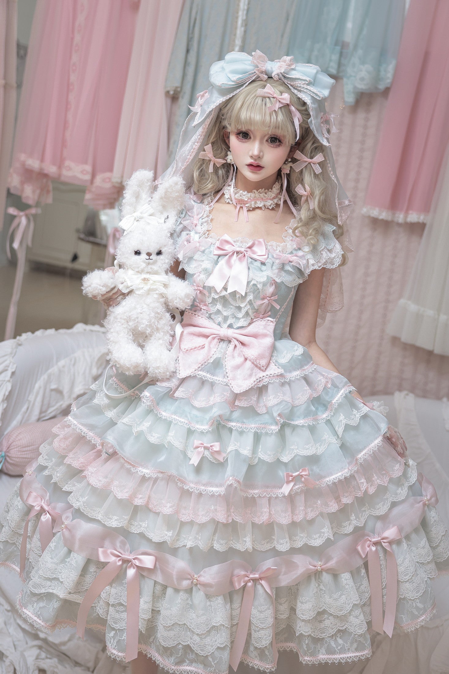 Centifolia Rose One Piece — Mint — image 2