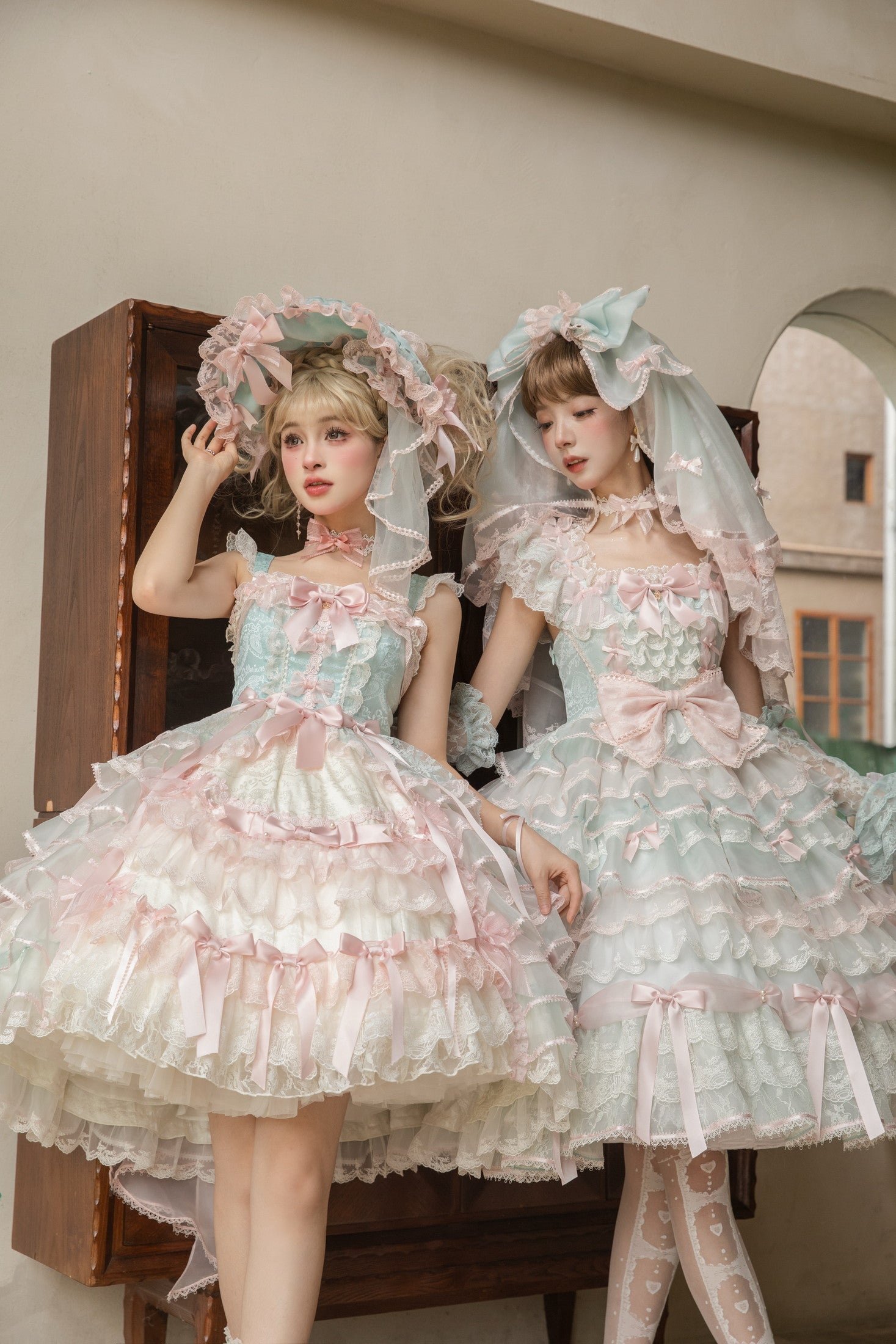 Centifolia Rose One Piece — Mint — image 3