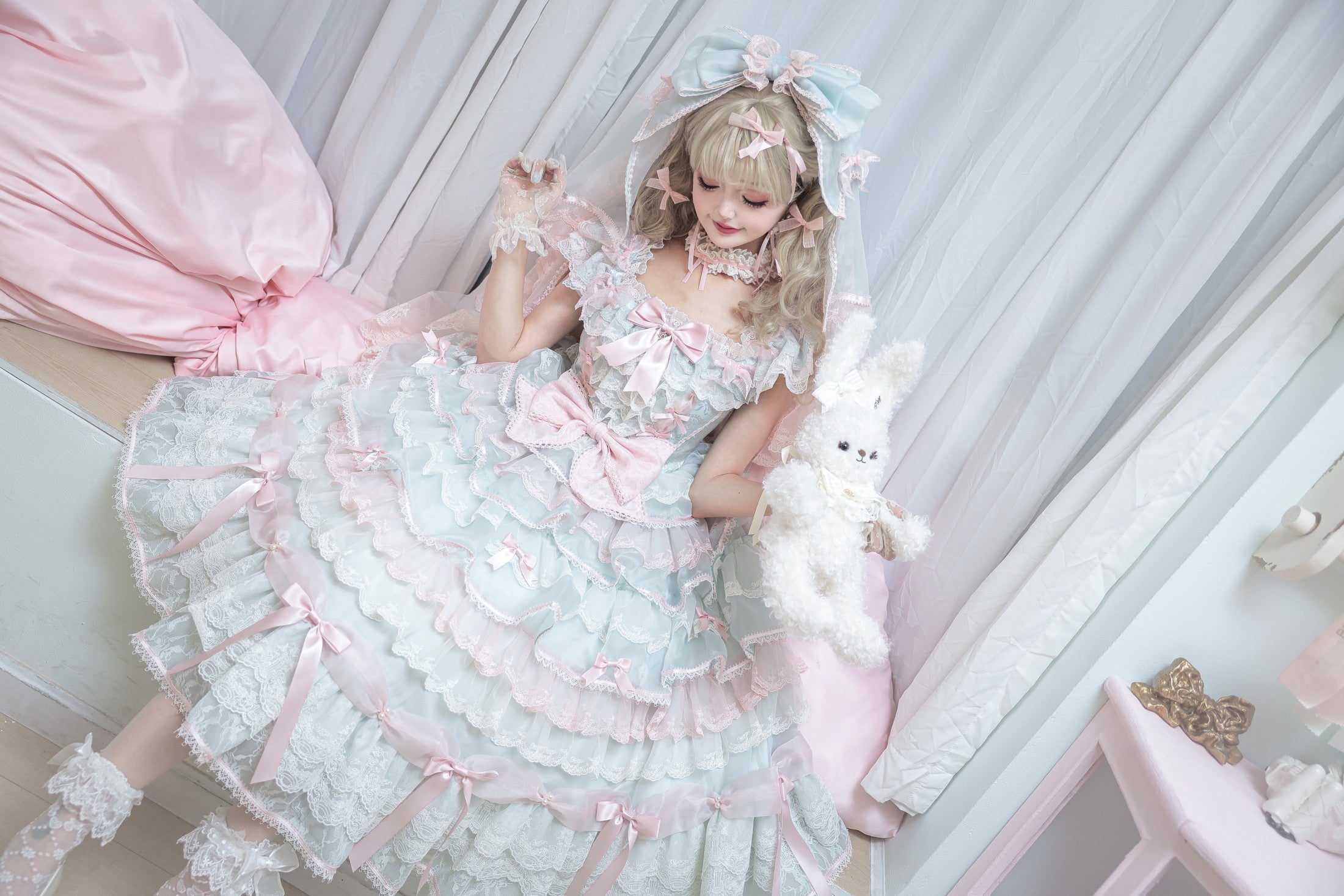 Centifolia Rose One Piece — Mint — image 5