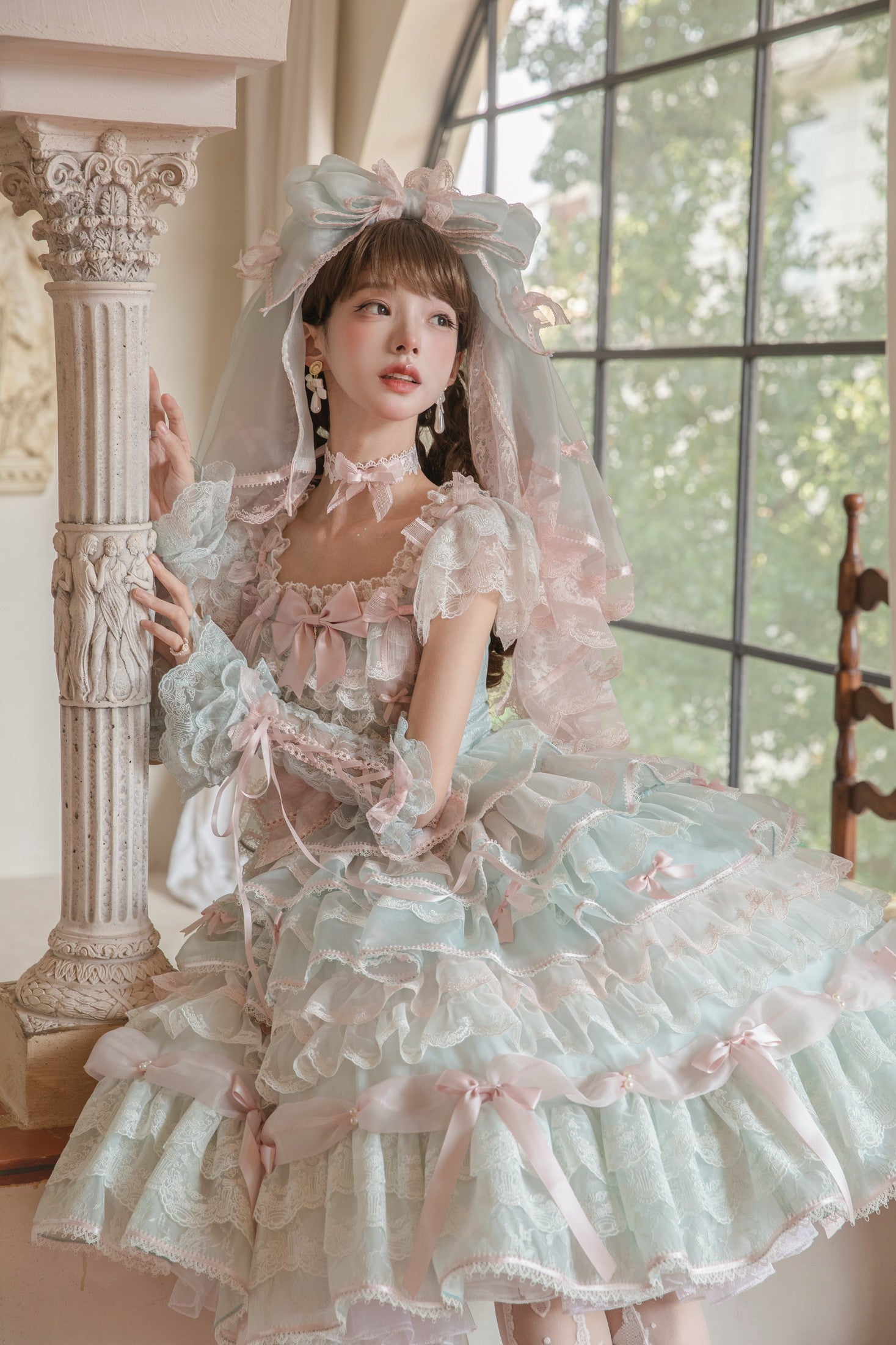 Centifolia Rose One Piece — Mint — image 7