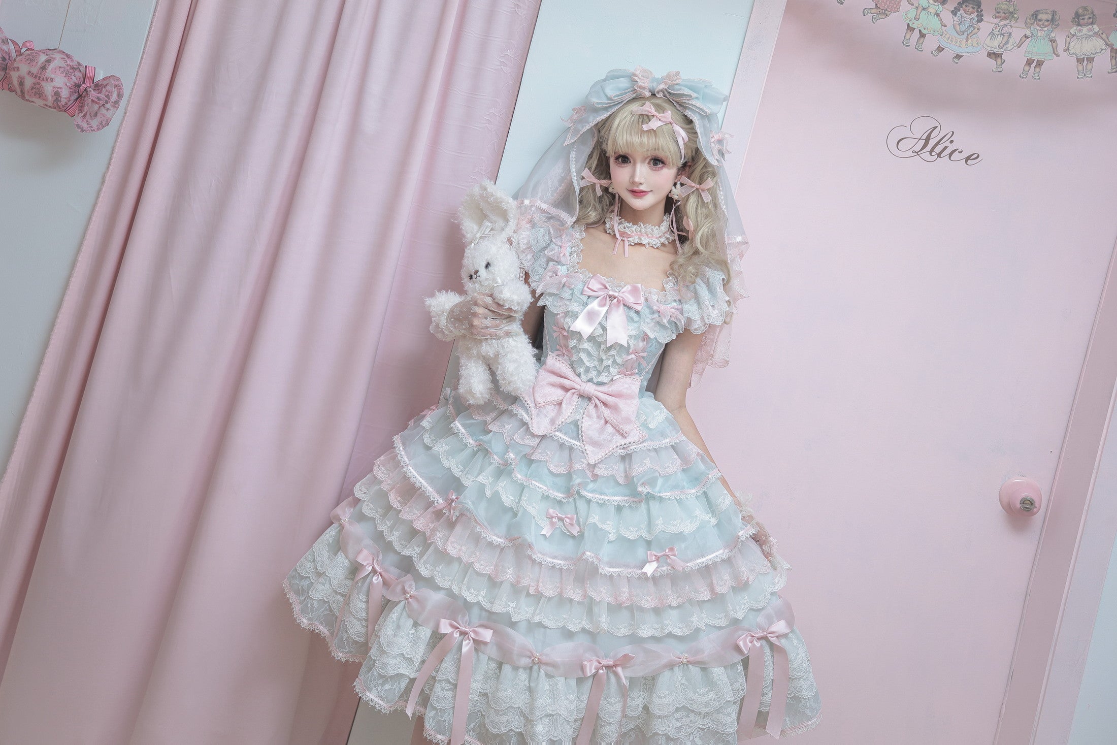 Centifolia Rose One Piece — Mint — image 8