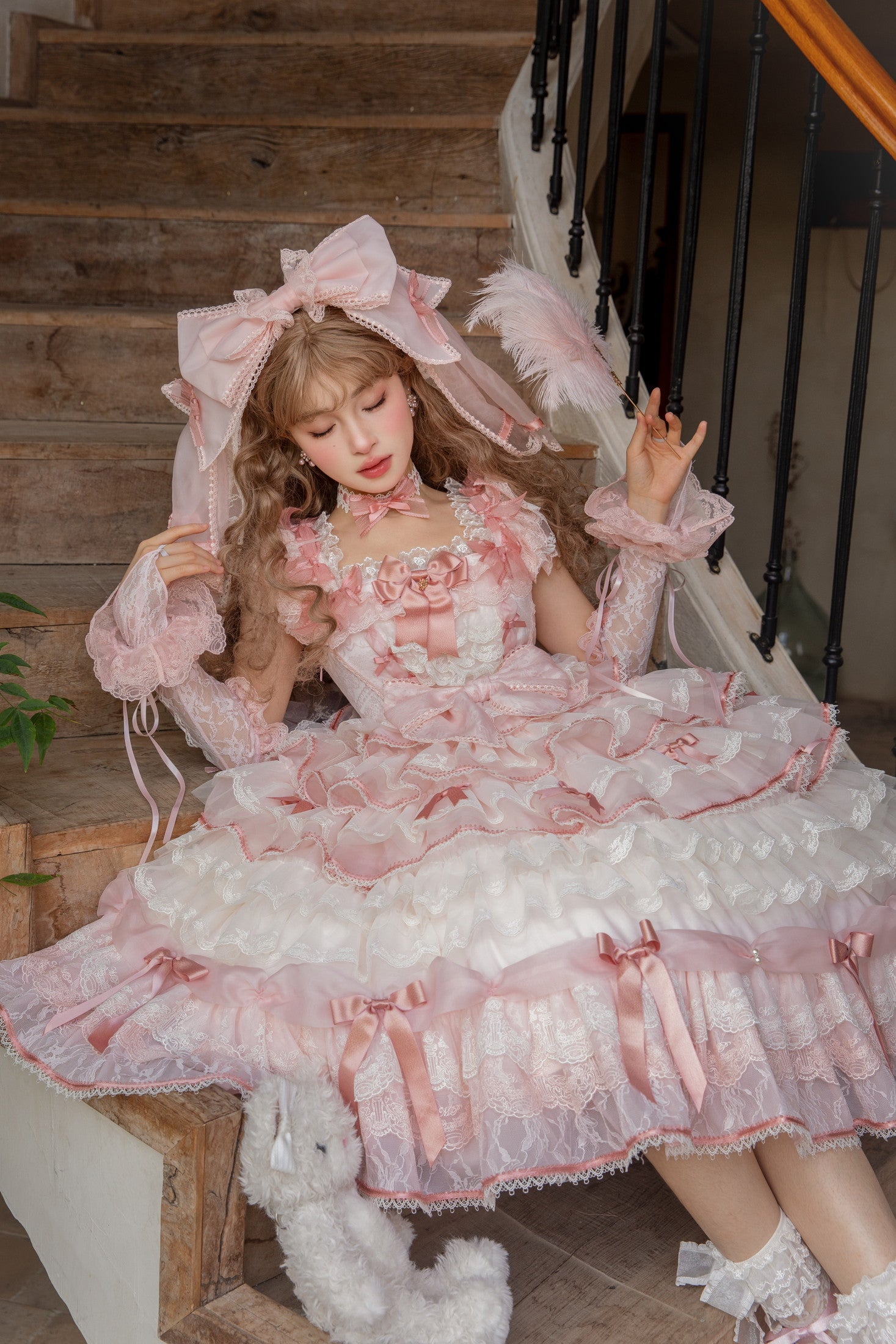 Centifolia Rose One Piece — Pink — image 1