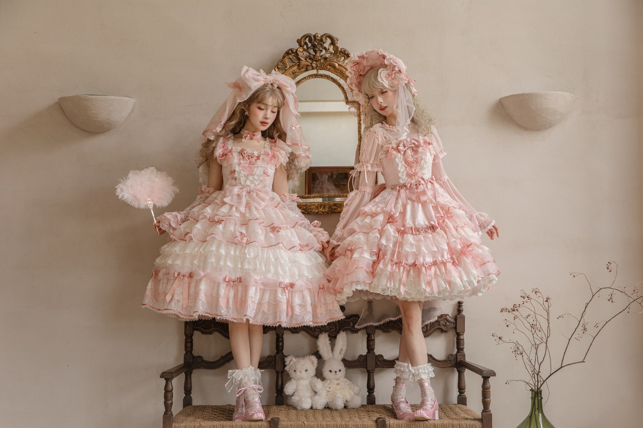 Centifolia Rose One Piece — Pink — image 8