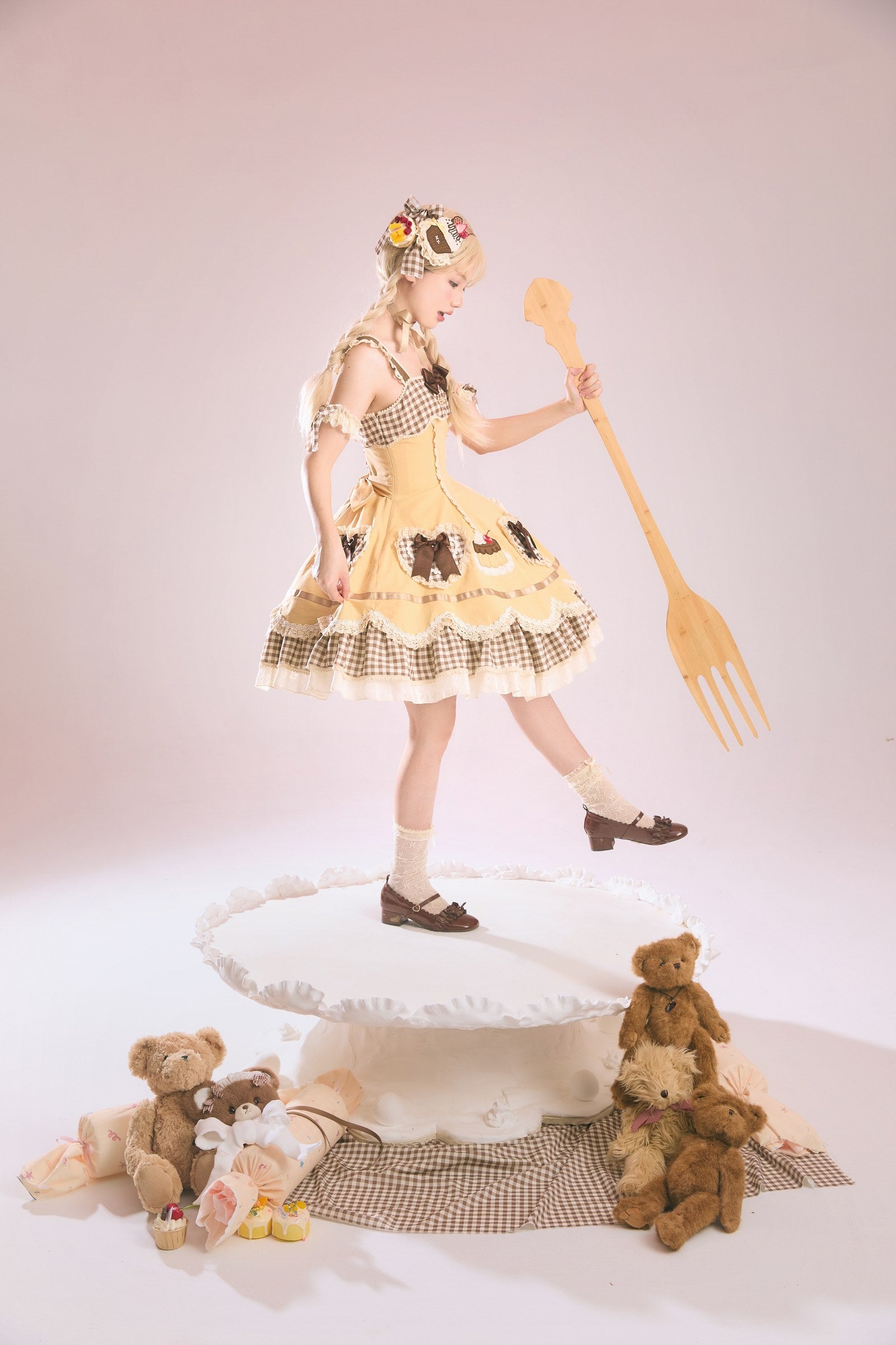 Cupcake Coord Set — JSK + Blouse + Hairband