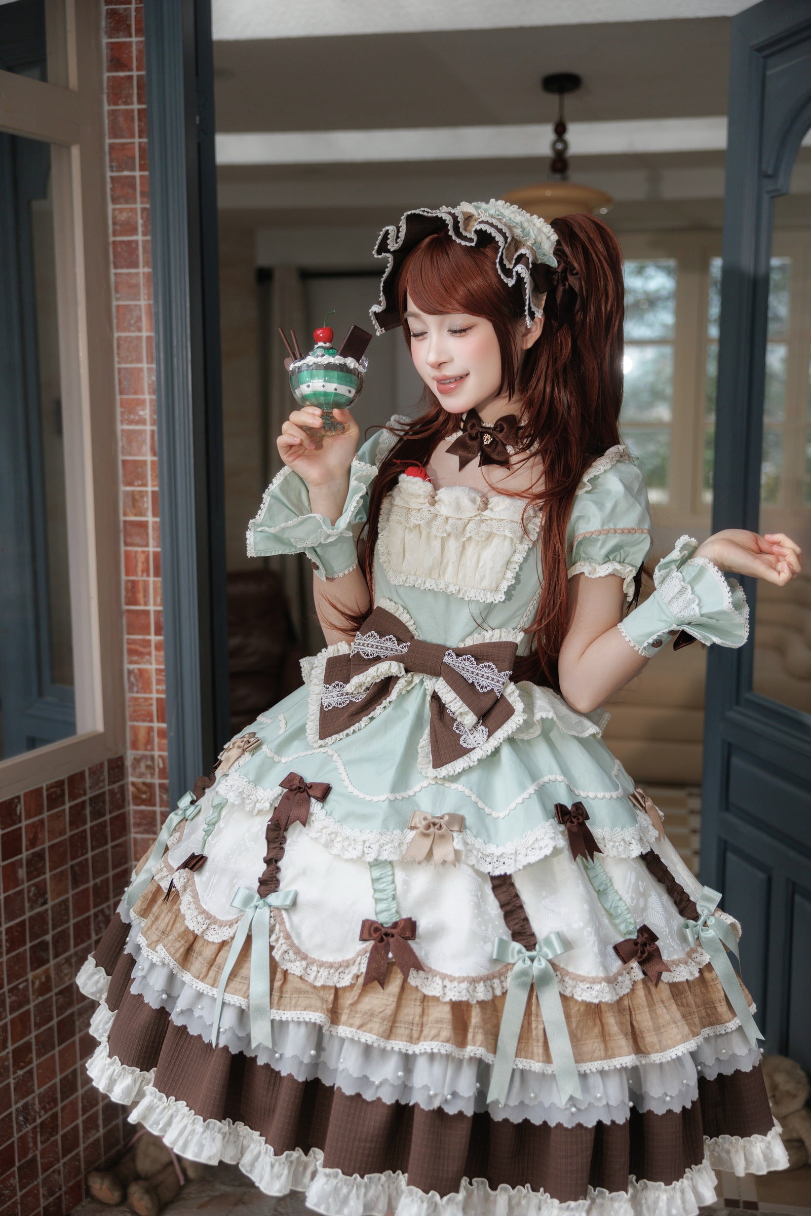 Cupcake Natural-Waist One Piece — Chocolate — image 3