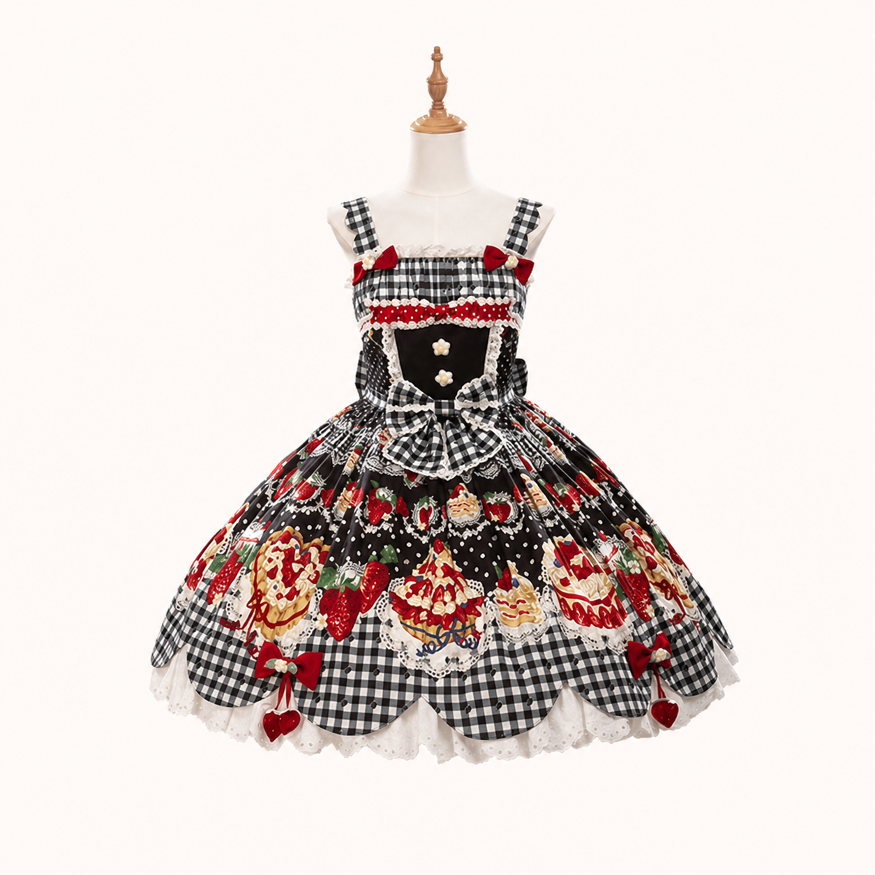 Strawberry Pictorial Jumper Skirt